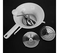 Tbest Frullatore per Alimenti con Manico Ergonomico e Dischi | Realizzato in materiale alimentare, facile da pulire, per frullare verdure, frutta, design robusto