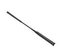 Tbest Frusta per cavalli in pelle di alta qualità, con manico in silicone, resistente agli scivoli, 65 cm di lunghezza (nero)