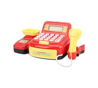 Tbest Giocattolo per Registratore di Cassa per Bambini con Calcolatrice e Set di Monete - Gioco di Finzione per Bambini Dai 3 Anni in su - Giocattolo Educativo per l'apprendimento della Matematica