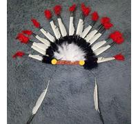 Tbest Gioielli Capo della Testa Nei Colori Indigeni Chiesa Piumata Colorata di Gufo per Adulti e Accessori in Costume di Halloween per la Festa di Abbigliamento (Colore assortito)