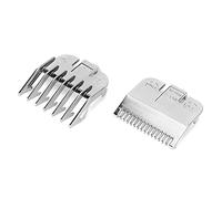 Tbest Guida Tagli di Capelli con Design Umanizzato Tazza Precisa, 2 Pcs Limite di Pettine per il Doppio Bagnato/Asciutto, Adatto per un Parrucchiere Professionista (Calibro argento 1.5MM+4.5MM)