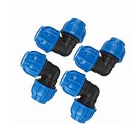 Tbest Il Raccordo del Tubo Dell'acqua Riduce la Perdita di Pressione 4 Pcs Connettore Adattatore a Gomito 32 Mm per Impianto Idraulico Residenziale