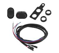 Tbest Interruttore a Bilanciere 12V 30A SPST ON/OFF LED Rosso - Interruttore a Levetta a 3 Pin per Fari Fendinebbia per Auto, Barca, Camion, Moto