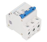 Tbest Interruttore Automatico 3P Interruttore Automatico Miniaturizzato con Montaggio su Guida DIN 32A 400V con capacità di Interruzione 6000A PA66 Ignifugo per Sovracorrente in Ambito Residenziale e