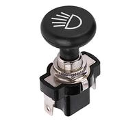 Tbest Interruttore Fari Push Pull Interruttore Luci Push Pull 12V con Emblema Faro per Carrello Universale EZGO