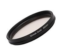 Tbest Junestar Camera Lens Filter Gold Streak Anamorphic Effect Fotography Accessori in Lega di Alluminio in Vetro Ottico per le Luci Notturne Che Sparano a Livello di Film Widescreen (46MM)