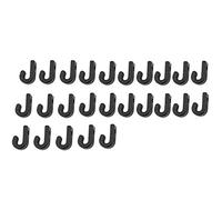 Tbest Kayak Ganci 25 pz J Ganci Nylon Nero Ganci di Ancoraggio Sostituzione per Kayak Corda Elastica Canoe Accessori Sostituzione per Barche