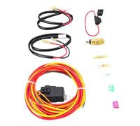 Tbest Kit Cablaggio Ventola Elettrica Set Interruttore Ventola di Raffreddamento Universale Cablaggio Contattore Ventilazione Radiatore Kit relè Radiatore Elettrico con