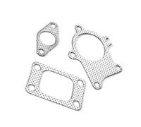 Tbest Kit Combinato Downpipe con Guarnizione 38 Mm e 1,5 Pollici T3 T4 Turbocompressore Ingresso Wastegate in Acciaio Inossidabile Sostituzione Durevole Ad Alte Prestazioni per