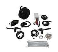 Tbest Kit di Conversione Bici Elettrica Motore con Brushless 48V 500W con Trazione Anteriore con Controller 22A Pannello Display M3 Set Maniglia Freno Acceleratore (Per raggi da 26 pollici)
