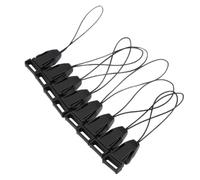 Tbest Kit di fissaggio per fotocamera a rilascio rapido, in plastica, resistente, sicuro per fotocamere DSLR, nero, confezione da 8
