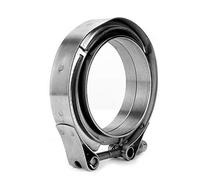 Tbest Kit di serraggio a V, Set di Tubi Turbo in Acciaio Inox di Alta qualità per la Saldatura dei Sistemi Posteriore di Gatto 2.75 Pollici 2 Pezzi