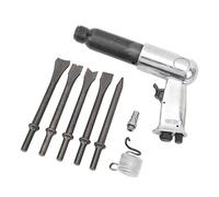 Tbest Kit Martello Pneumatico Per Impieghi Pesanti Utensile Trapano Scalpello Pneumatico Per Riparazione Auto Rimozione Pastiglie Freno Lega Canna Corta 150mm Lunga 250mm (Canna lunga 250 mm)
