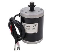 Tbest Kit Motore Spazzolato per Bici Set di Conversione Motore CC Ad Alta velocità e Basso Rumore per Scooter Elettrico Moto 24V 100W Lega di Alluminio Acciaio Durevole