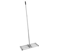 Tbest Leveling Leveling Rake Levewn Strumento Level Sort Sorce del Terreno, 29,9x10.2 Pollici, Materiale in Acciaio Inossidabile