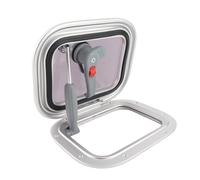 Tbest Lucernari per Imbarcazioni con Telaio in Alluminio Resistente Ai | Design durevole, vetro temperato da 6 mm, angolo di apertura verso l\'esterno 0-75°, facile installazione per yacht, ,