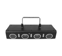 Tbest Luci da Festa per DJ, Luci da Festa Discoteca DJ Luce Attivata dal Suono Telecomando Luce Stroboscopica Ruotabile 90-240V per Feste da Ballo Pub KTV Casa (Spina Europea)