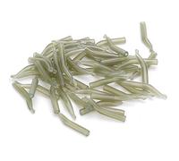 Tbest Manicotti con Gancio in PE da 20 Mm 100 Pezzi Accessori per Attrezzatura da Pesca alla Carpa - Protezioni Verde Chiaro per la Prevenzione di Nodi e Anelli