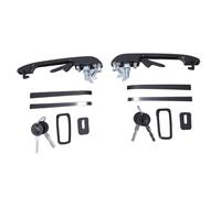 Tbest Maniglie per Porte Esterne Anteriori Auto, Ricambio per Rabbit GL, Base Quantum con Chiavi, Coppia Set Sinistra Destra, per 85-92 2-4DR Hatchback