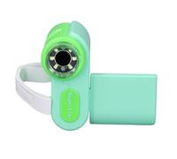 Tbest Microscopio per Bambini 1000x Portatile Digitale Portatile con Schermo di Visualizzazione a Colori da 2 Pollici per i Giovani Esploratori Materiale (GREEN)