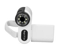 Tbest Microscopio per Bambini 1000x Portatile Digitale Portatile con Schermo di Visualizzazione a Colori da 2 Pollici per i Giovani Esploratori Materiale (WHITE)