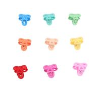 Tbest Mini Hair Claw Clip, 100 Cute Flower Clips | Plastica leggera e resistente, ideale per i bambini, uso quotidiano