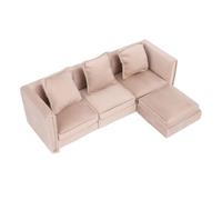 Tbest Miniatura delle Bambole 1 12 Divano, Materiale Premium, Regali Creativi, Stile Elegante, Design Reale, con Cuscini per Decorazioni per la Casa