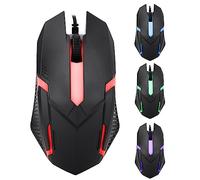 Tbest Ms11 1600 Dpi Retroilluminazione Cablata Mouse USB Gaming Ergonomico Notebook Office Gamer Mouse Mouse Accessori per Computer Periferiche Desktop e Periferiche