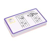 Tbest Music Flash Shote, Professional Color Coded 50 Pezzi a Doppio Lato Piano Nota Flash Sches per Principianti per Bambini