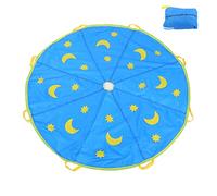 Tbest Paracadute Gioco per Bambini, Design Arcobaleno 1,8M | Migliora la creatività, migliora la coordinazione, materiale durevole, adatto per giochi all\'aperto