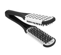 Tbest Peine Alisador De Cabello Cepillo Doble Cara Para Planchar Palo Plastico El Pelo Morsetti per Lisciare i Capelli Piastra per Pettine a V Professionale a Forma di V C
