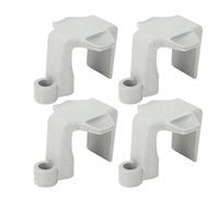 Tbest per Paraurti per Barche Ganci per Pontile in Nylon Bitte Installazione Facile Rimuovere per Binari Quadrati 1 a 0,25 Pollici per Yacht Oceanici Set di 4 (Gray)