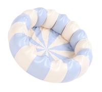 Tbest Piccolo Piscina Gonfiabile per Bambino Portatile Palla Play Pit PVC Materiale Interno Posteriore Cortile Esterno Uso (Blu a strisce)