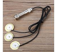 Tbest Piezo Pickup per Chitarra, 300-1 Microfono Piezo 3 in 1 Ricambio, Pick-Up Endpin Jack 6 mm di Ricambio