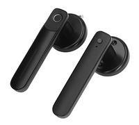 Tbest Pomello Biometrico per Porta con Impronta Digitale e Accesso Senza Chiave per Sblocco 2 in 1 con Riconoscimento Rapido Allarme Batteria Scarica Alimentazione di Emergenza USB Spessore Porta
