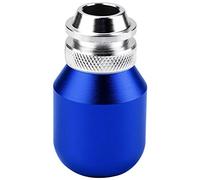 Tbest Pomello Manuale Universale Leva Leva in Metallo di Alta qualità a Forma di Sfera Rotonda per Appassionati di Auto Upgrade Rosso Viola Argento Blu Titanio Colorato Nero (BLUE)