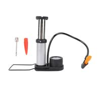 Tbest Pompa per Bici, Mini Gonfiore della Pompa del Piede Ciclistico Portatile con Adattatore Ugello dell'Aria per Moto Bici Elettrico Argento