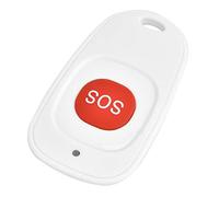 Tbest Pulsante SOS Wireless con Portata di 200m | Impermeabile, design compatto, durata della batteria di 3 anni, per uso anziani, funzione campanello