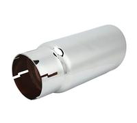 Tbest Punta del Silenziatore in Metallo con Morsetto Ingresso Espandibile PT9323518002 Sostituzione per 20052020 Qualità Premium Durevole Uso a Lungo Termine Facile Installazione (SILVER)