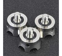 Tbest Punta per Treppiede per Fotocamera 3 Pezzi in Acciaio Inossidabile/Interfaccia 8 Pollici Accessori Antiscivolo per RRS BENRO Monopiede Universale per Fotografi Durevole Forma