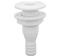 Tbest Raccordo Passante per Tubo Marino Diritto ABS Impact 5/8 Pollici per Barche e Sistemi Idraulici Accessorio Durevole e Affidabile (White)