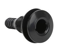 Tbest Raccordo Passante per Tubo Marino Diritto ABS Impact 5/8 Pollici per Barche e Sistemi Idraulici Accessorio Durevole e Affidabile (Black)