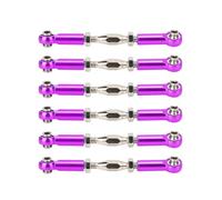 Tbest RC Pull Rod, 6 Pezzi servo Link Regolabili Tirante Tirante in Lega di Alluminio tiranteria Set di tiranti per RC Hobby Modello di Auto(Viola)