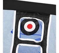 Tbest Rete Portatile per Allenamento da, Design Pop-up Istantaneo per Uso Interno Ed Esterno con Rete Pieghevole e Bersaglio per Regalo per Principianti (e blu)