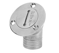 Tbest Riempitore per Ponte per Barche in Acciaio Inossidabile 316 con Catena Fissa e Chiave - Hardware Marino da 1,5 Pollici 38 Mm per Yacht, Rimorchio - Lucidato a Specchio, Resistente (#3)