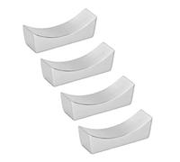 Tbest SCADIO ACCIAIO AUSSIONE -FORM -FORMA CHOPSTICH RESTHIER SET per Utensili da Cucina, Cucchiaio di Posate da Forchetta per Coltelli, Adatto per la Festa del Ristorante Feste in Casa 4pc D'argento