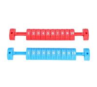 Tbest Segnapunti Biliardino,Scoring Unit, 2 Foosball Scoring Units Tabellone Segnapunti di Biliardino Sostituzione per Tavoli da Biliardino Standard(Rosso & Amp)