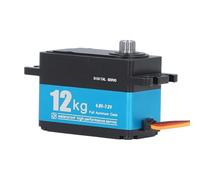 Tbest Servomotore con Ingranaggio in Metallo da 12KG ° Servo Digitale per Braccio Robot Drone Car 4.8-7.2V Servo Completamente in Metallo Mot Potenziometro Avanzato Precisione Lineare il Rumore di