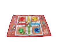 Tbest Set da Gioco di Scacchi Volanti con Tavola Pieghevole in Tessuto Non Tessuto Pezzi di Plastica Gioco di Strategia Educativo per Bambini Adulti Viaggio in Famiglia Campeggio