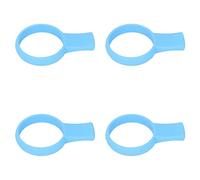 Tbest Set di 4 Aiuti per l'allenamento della Presa della Racchetta da Tennis, Strumento per Esercizi Manuali in Silicone Morbido per Gli Sport da Tennis, Design Antiscivolo e Leggero, Blu (Blue)